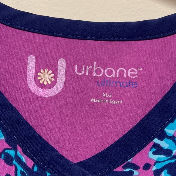Urban Ultimate Colorful Scrub Top with 2 front pockets size XL - Picture 2 of 10